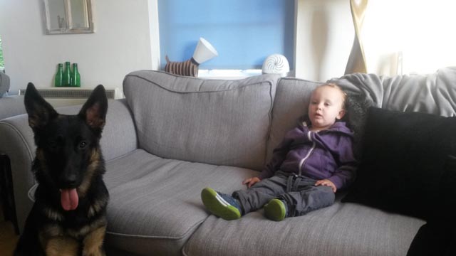 Ginny Watching Over Keir